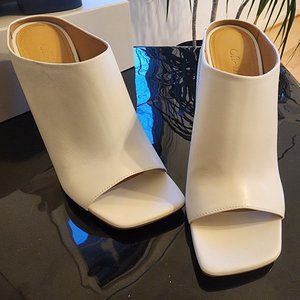 Off-White White Spring Mule Sandals Sz 39